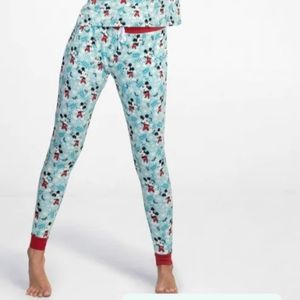 NWT Little Sleepies Mickey Winter Wonderland Pants
